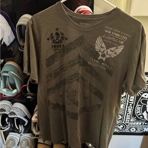 Express Graphic T-Shirt with Eagle Design military look. Men’s L